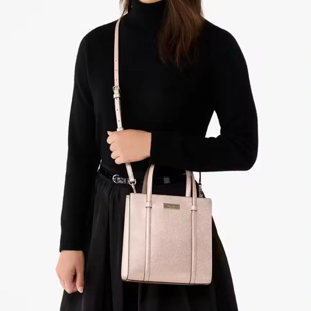 Kate Spade Kenzie Limited Edition Metallic Small Tote Rose Gold